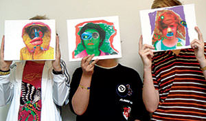 Art work and art students MPW